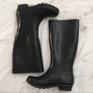 Black Rain Boots